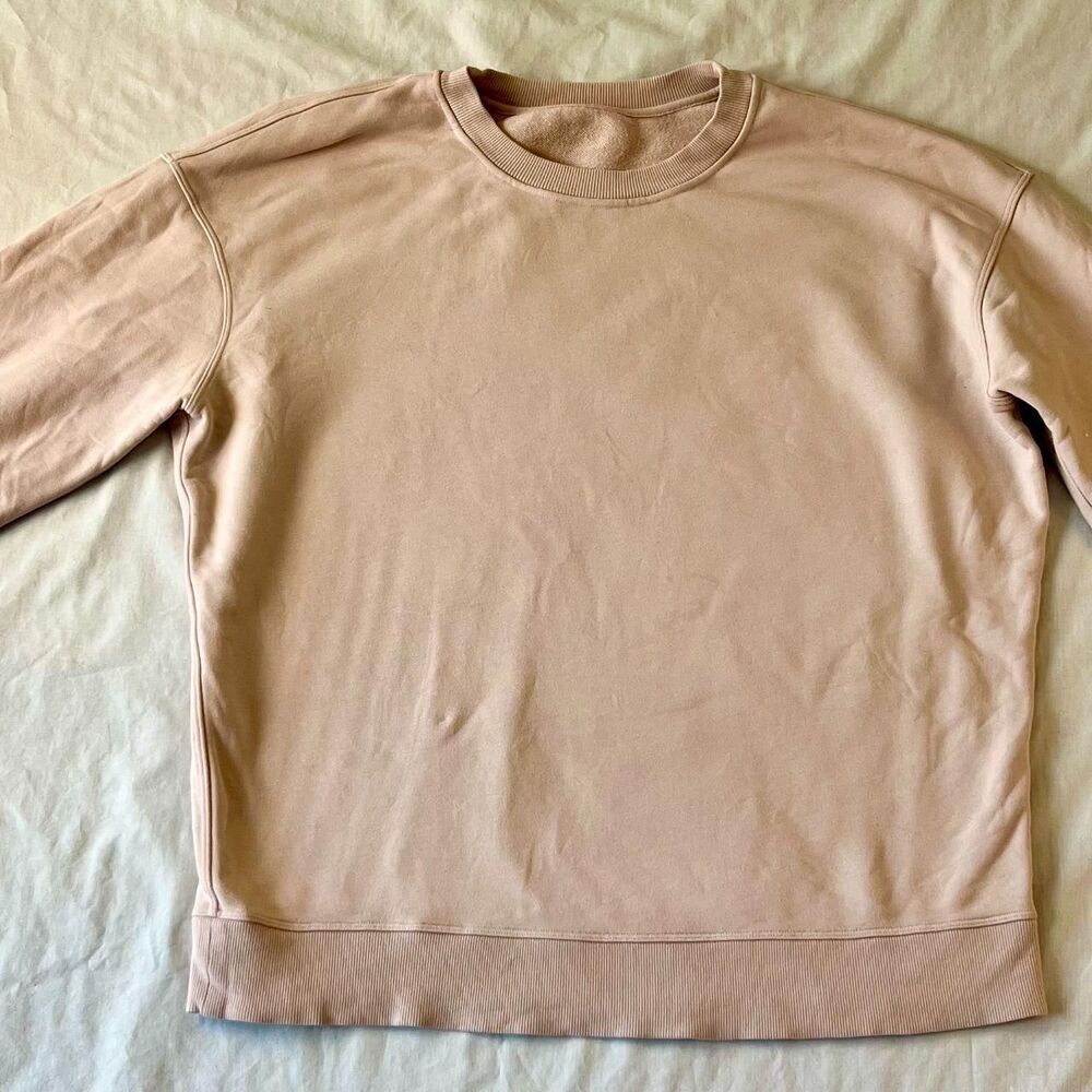 Lululemon Women's Pink and Tan Sweatshirt